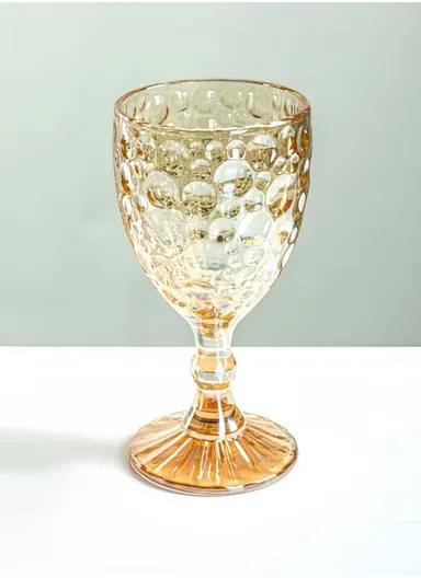 280ml 6Pcs Pearl Dot Design Drinking Glass, Cold-Resistant &amp; Stylish AIZLV128 - Transparent
