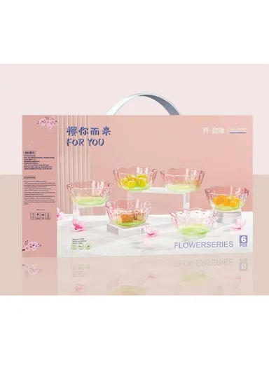 240ml Transparent Glass Bowl – Modern, Lightweight &amp; Spill-Resistant Deep Design (D11 x H5)cm