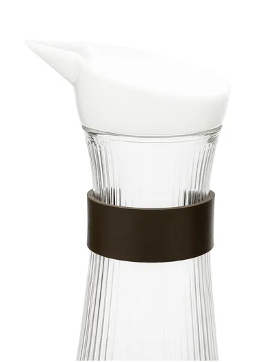 900ml Glass Jug with Spill-Resistant Plastic Lid, Clear Beverage Pitcher for Water, Juice &amp; Cold Drinks