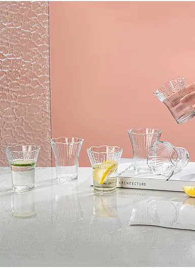 240ml 6 Pcs Glass Drinkware Set, Elegant, Durable &amp; Easy to Clean - Transparent