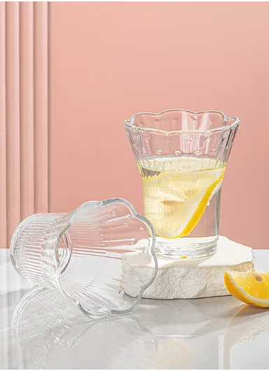 240ml 6 Pcs Glass Drinkware Set, Elegant, Durable &amp; Easy to Clean - Transparent