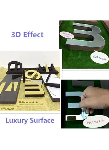 120cm 3D DIY Frameless Wall Clock with Adhesive Acrylic Numbers &amp; Classic Ticking Clock Movement – Black 