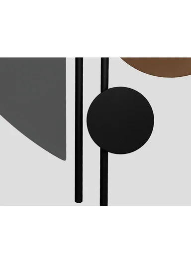 Luxury Geometric Pendulum Wall Clock With Silent Quartz Movement (W28 x H70)cm BF1065 - Multicolor