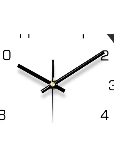 Luxury Geometric Pendulum Wall Clock With Silent Quartz Movement (W28 x H70)cm BF1065 - Multicolor