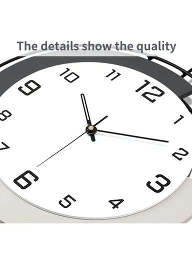 Modern Geometric Pendulum Wall Clock With Silent Quartz Movement (W35 x H72)cm BF1067 - Navy &amp; Beige