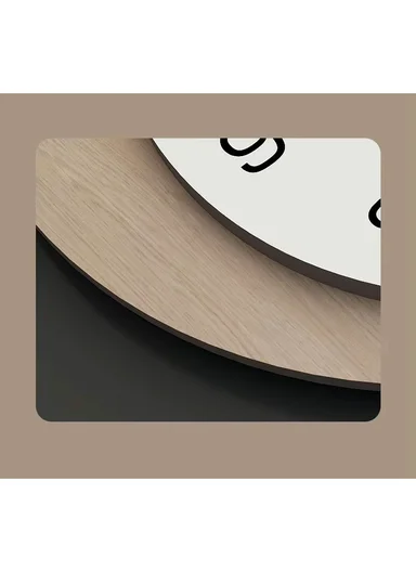 Luxury Modern Geometric Pendulum Wall Clock (W30 x H60)cm BF1068 - Wood &amp; Black