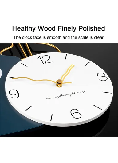 Modern Vase Design Wall Clock With Silent Quartz Movement (W44 x H84)cm BF521 - Brown