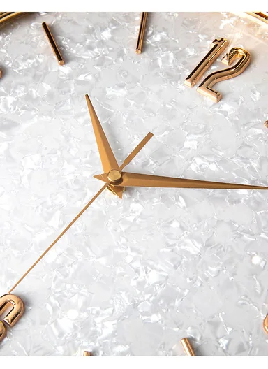 Luxury Deer Antler Pendulum Wall Clock With Silent Quartz Movement (W32.5 x H75)cm BF360 - Gold