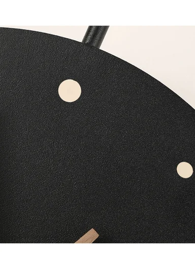 Modern Cross-Ring LED Backlit Silent Wall Clock With Remote Control BF-L001 (D50 x H50)cm - Black