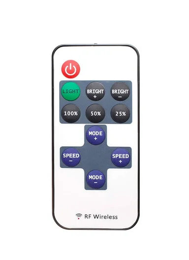 Modern Cross-Ring LED Backlit Silent Wall Clock With Remote Control BF-L001 (D50 x H50)cm - Black