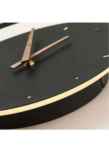 Modern Multi Circles LED Backlit Silent Wall Clock With Remote Control BF-L001 (D41 x H59)cm BF-L002B - Black