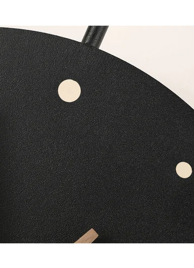 Modern Multi Circles LED Backlit Silent Wall Clock With Remote Control BF-L001 (D41 x H59)cm BF-L002B - Black