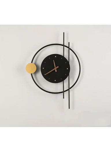 Modern Multi Circles LED Backlit Silent Wall Clock With Remote Control BF-L001 (D41 x H59)cm BF-L002B - Black