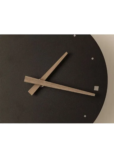 Modern Silent LED Backlit Decorative Wall Clock With Adjustable Brightness (W29 x H71)cm BF-L004 - Black &amp; Gold