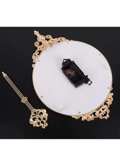 Luxury Classic Pendulum Wall Clock With Silent Quartz Movement (D32 × H66)cm BF362T- Gold