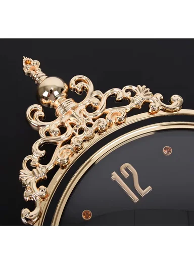 Luxury Classic Pendulum Wall Clock with Silent Quartz Movement (D32 × H66)cm BF362H - Black