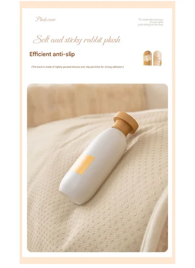 70x70cm 1-Seat Deluxe Faux Fur Bubble Design Sofa Cover - White