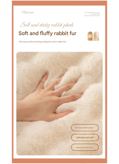 70x180cm 3-Seat Deluxe Faux Fur Bubble Design Sofa Cover - White