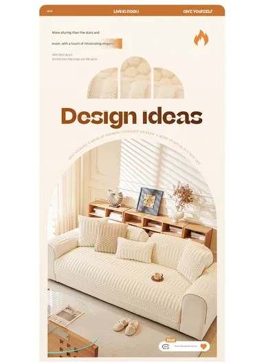 70x150cm 2-Seat Knitted Swirl Design Sofa Cover - Blue-Grey