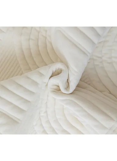 70x70cm 1-Seat Arch Quilted Plush Non-Slip Sofa Cover - Beige