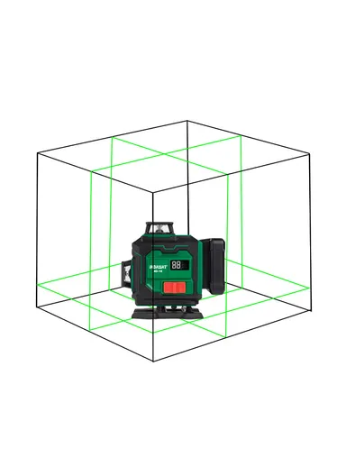 12-Line Laser Level with ±0.2mm/m Accuracy, 20m Range, Auto Self-Leveling, IP54 Waterproof, Remote Control &amp; Full Mounting Kit