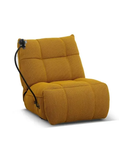 Divanolusso Armonia Luxury Motion Chair – Rock, Recline, Rotate &amp; Recharge Mustard Gold