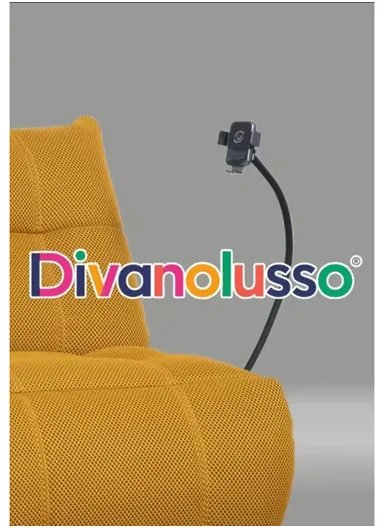 Divanolusso Armonia Luxury Motion Chair – Rock, Recline, Rotate &amp; Recharge Mustard Gold