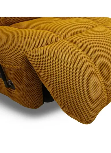 Divanolusso Armonia Luxury Motion Chair – Rock, Recline, Rotate &amp; Recharge Mustard Gold