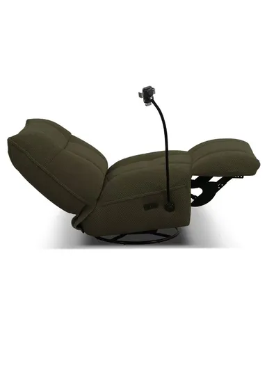 Divanolusso Armonia Luxury Motion Chair – Rock, Recline, Rotate &amp; Recharge Forest Green