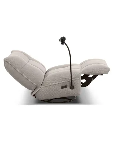 Divanolusso Armonia Luxury Motion Chair – Rock, Recline, Rotate &amp; Recharge Sand Beige
