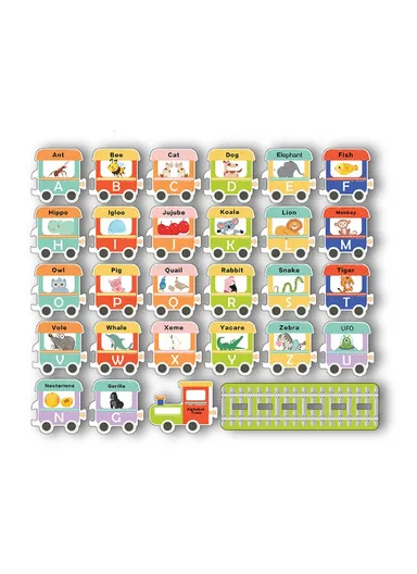 Train Bath Eva Foam Floating Toys English Alphabet and Traffic, Educational Bath Toy Set for Kid puzzle