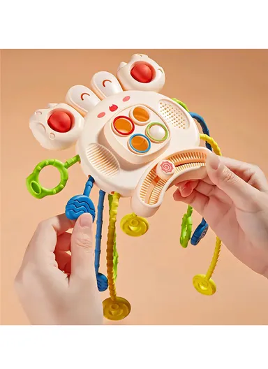 Montessori Sensory Development Baby Toys Pull String Finger Grasp Training Teething BPA Free