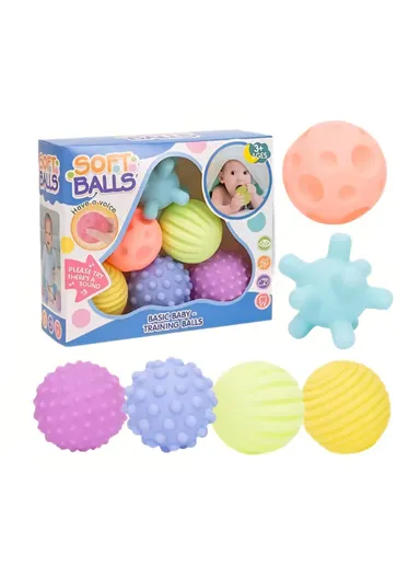 Baby Sensory Soft Rubber Touch Hand Ball Massage Tactile - Style 1