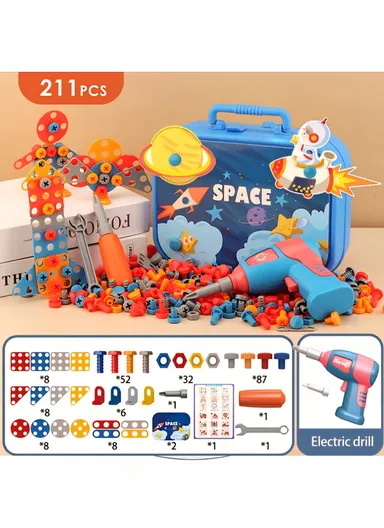 Building blocks Dowellin puzzle box Creative products aseembled tool boxes Gift