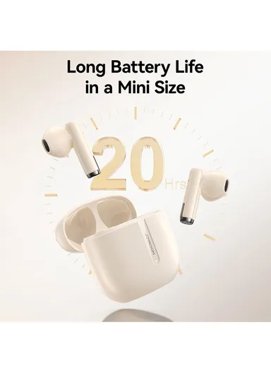 True Wireless BT Earbuds 13mm Driver ENC Noise Cancellation Waterproof Earphones Jpods JR-PB3 - Beige