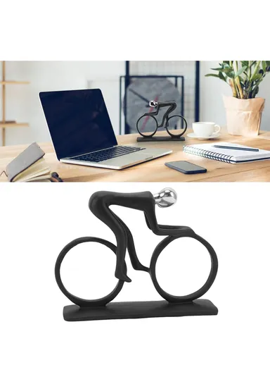 Modern Abstract Cyclist Figurine Resin Sports Hobby Decor 7231 - White