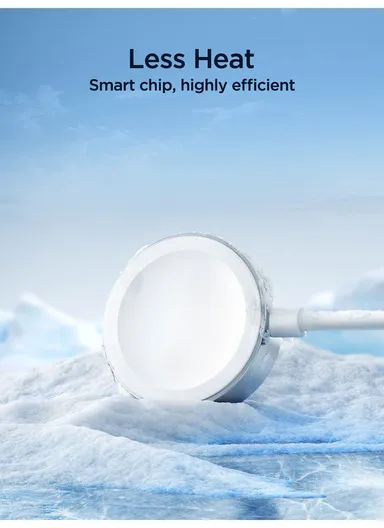 S-IW007 3-in-1 iP Watch Magnetic Charger + Dual Lightning Cable (USB-A) 1.2m - White