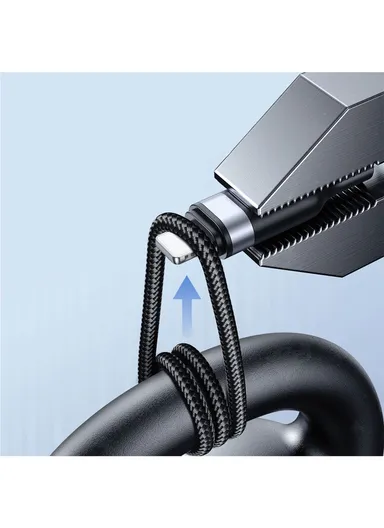 S-A18 Series One Tow Four Data Cable USB-A to 2Lightning+Type-C+Micro 3.5A 1.2m - Black