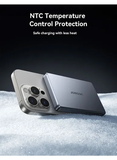 20W 10000mAh Magnetic Wireless Power Bank Ultra-Thin External Battery JR-PBM08 Pro - Space Grey