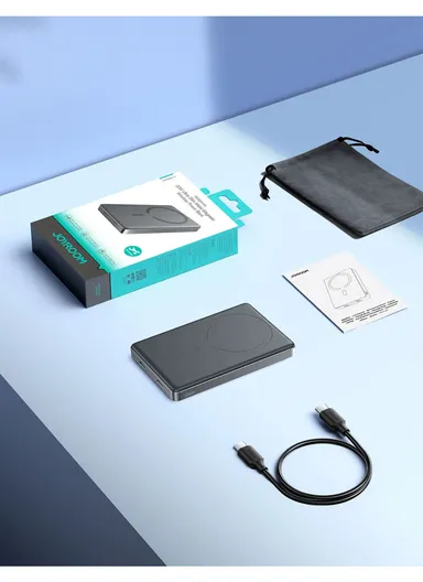 20W 10000mAh Magnetic Wireless Power Bank Ultra-Thin External Battery JR-PBM08 Pro - Space Grey