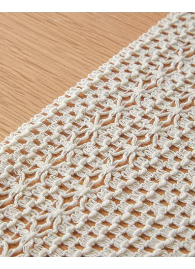 Ruth Pamuk Runner 35x145 cm Beige