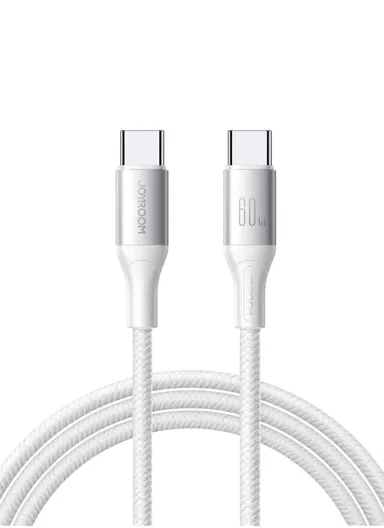 60W 2m Flash Series Fast Charging Data Cable Type-C to Type-C S-A28 - White