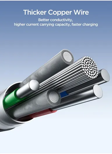 2m Flash Series 3A Fast Charging Data Cable USB-A to Lightning S-A28 - White