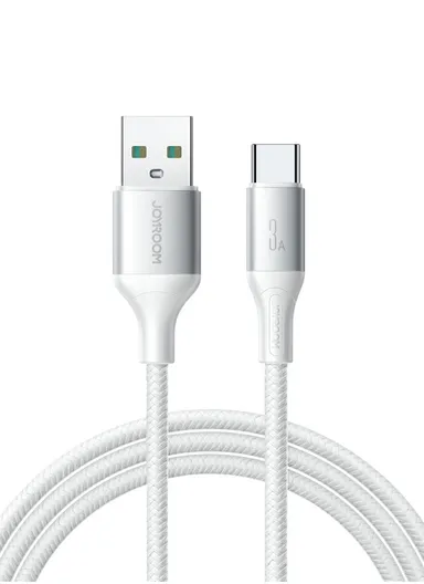 1m Flash Series 3A Fast Charging Data Cable USB-A to Type-C S-A28 - White