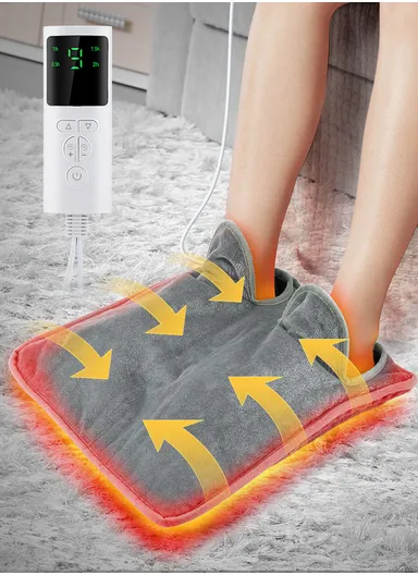 Electric Heated Foot Warmer with 4 Timer Modes &amp; 9 Temperature Levels 