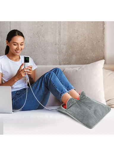 Electric Heated Foot Warmer with 4 Timer Modes &amp; 9 Temperature Levels 