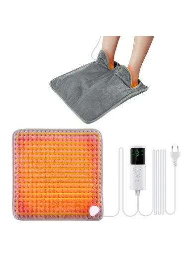 Electric Heated Foot Warmer with 4 Timer Modes &amp; 9 Temperature Levels 