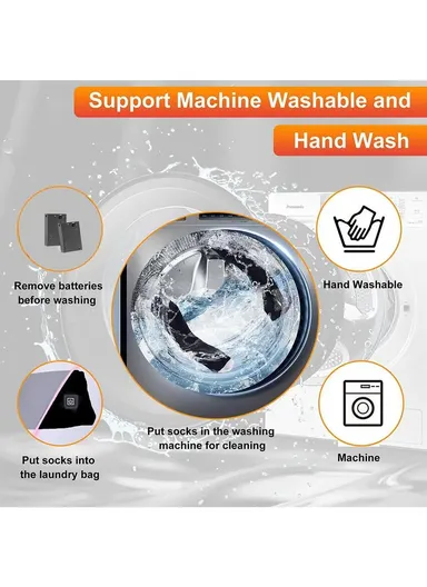 Heated Thermal Socks with Adjustable Temperature Control WITH USB POWER CABLE