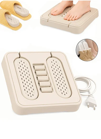 2-in-1 Multi-Function Shoe Dryer &amp; Foot Warmer With Massage Rollers ST-09 (L25 x W23 x H5)cm