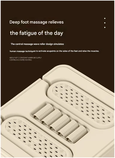 2-in-1 Multi-Function Shoe Dryer &amp; Foot Warmer With Massage Rollers ST-09 (L25 x W23 x H5)cm